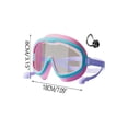 thumbnail image 2 of Kids Goggles with Comfort Fabric Strap,nose clip and earplugs Kids Swim Goggles Wide View Anti-Fog/UV No Leaking Swimming Goggles for 3-16, 2 of 7