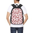 thumbnail image 4 of Balery Red Football Mochila para hombre y mujer - Tela Oxford 600D resistente - Gran capacidad, resistente al agua, ideal para la escuela, viajes y senderismo, 4 of 6