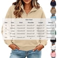 thumbnail image 3 of Vynhevius Women Mock Neck Sweatshirt Half Zip Long Sleeve Loose Casual Pullover Top With Pocket, 3 of 8