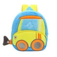 thumbnail image 1 of AMERTEER Kid‘s Engineering Vehicle Backpack Plush Kindergarten Schoolbag Zipper Closure, 1 of 7