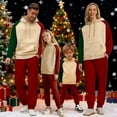 thumbnail image 2 of Christmas 2PC Sweatsuit for Women Long Sleeve Crewneck Print Hoodie Elastic Waist Cuffed Joggers Family Matching Set with Pockets Multicolor-mom XL, 2 of 7