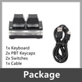 thumbnail image 2 of 2-Key Mechanical Gaming Keypad Hot Programming Keyboard Swap Programming White Red switch, 2 of 9