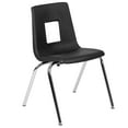 thumbnail image 3 of BizChair Black Student Stack School Chair - 18-inch, 3 of 14