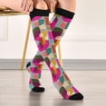 thumbnail image 5 of FORMRS Womens Knee High Socks Casual Long Thick Travel Daily Wear, 1 Pair, Abstract Geometric Pattern, 5 of 6