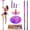 Colorful, variant on Stripper Pole,Removable 45mm Rotate & Static Dancing Pole Heavy-Duty Steel Pole Dancing Pole, Adjustable Height Professional Grade Excellent for Home Exercise Club Gym(Colorful,Black,Gold)