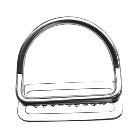 Durable Weight Belt Webbing Harness Keeper Stopper With Bent For Scuba Diving Dive Outdoor Grade 316 Stainless Steel