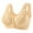 A_ Khaki, variant on SMihono Fashion Evybliss Bras for Seniors Front Closure Wireless Push Up Bras Everyday Wirefree Comfortable Sleep Bra Khaki 44/100