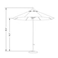 thumbnail image 4 of Oliver & James  Daudelin 9-foot Push Open Stainless Steel Round Umbrella, 4 of 5