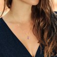 thumbnail image 3 of Gem Stone King 14K Yellow Gold Light Pink Created Sapphire Pendant Necklace for Women (4.50 Cttw, Gemstone September Birthstone, Oval 11X9MM, With 18 inch Chain), 3 of 4