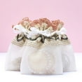 thumbnail image 3 of WHAMVOX  6 Pcs Jewelery Pouches Gauze Jewelry Bag Drawstring Bags for Beige, 3 of 8