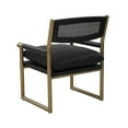 thumbnail image 6 of TOV Furniture Harlow Black Vegan Leather Armchair, 6 of 7