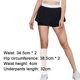 thumbnail image 2 of Hukapapa Pantalones cortos para correr de secado rápido para mujer con pantalones cortos de entrenamiento de tenis forrados de cintura alta,,M,, 2 of 5