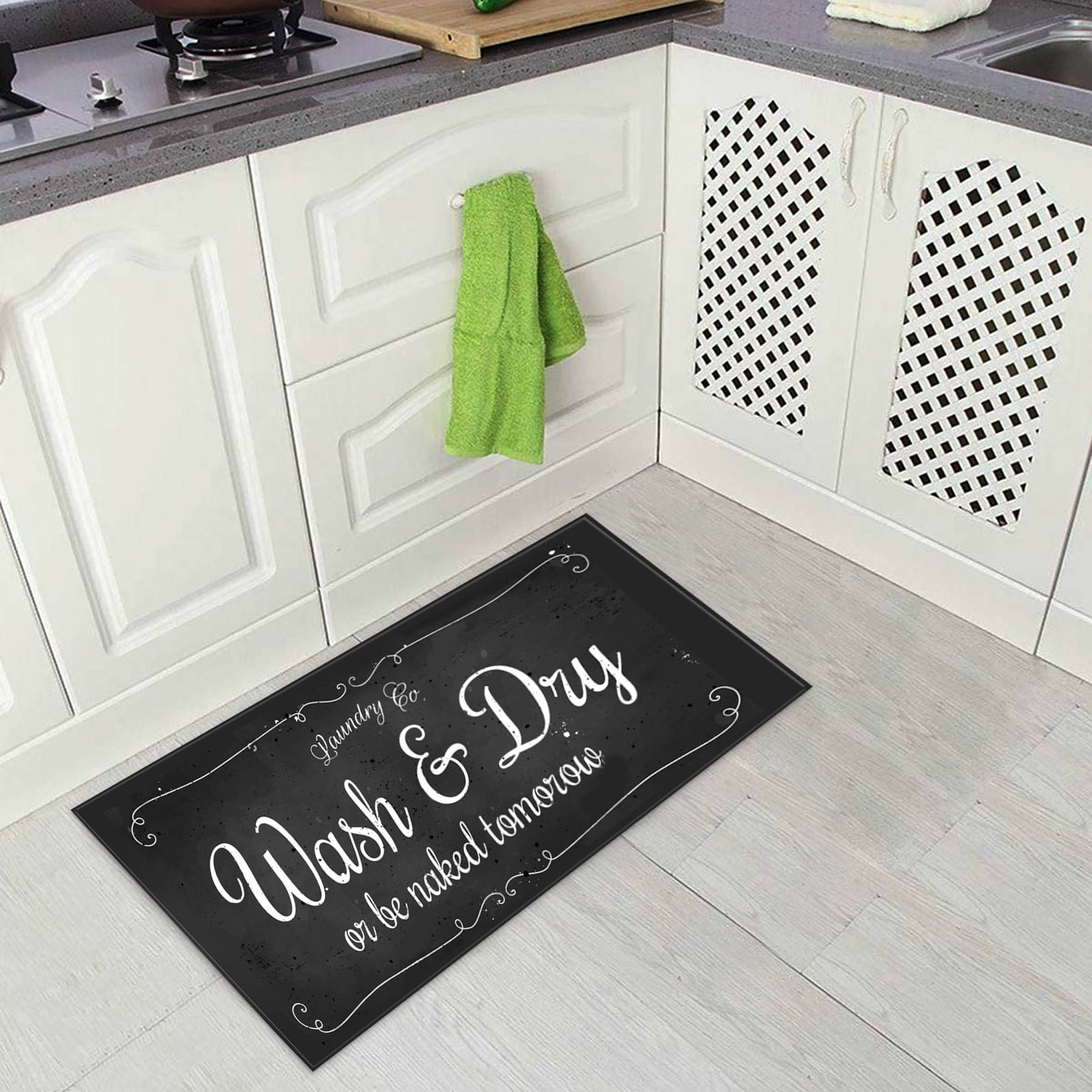 Hunpta Laundry Room Carpet AntiSlip Kitchen Floor Mats Bathroom