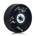 thumbnail image 1 of Will Smith San Jose Hockey Signé & Daté 1er But, 1 of 2
