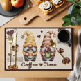 thumbnail image 2 of Farmhouse Coffee Time Placemats Set of 8, Vintage Gnomes DessertsBeige Burlap Placemats for Dining Table, Place Mats for Kitchen Tabletop, Waterproof Wipeable Dining Table Mats Set, 2 of 9