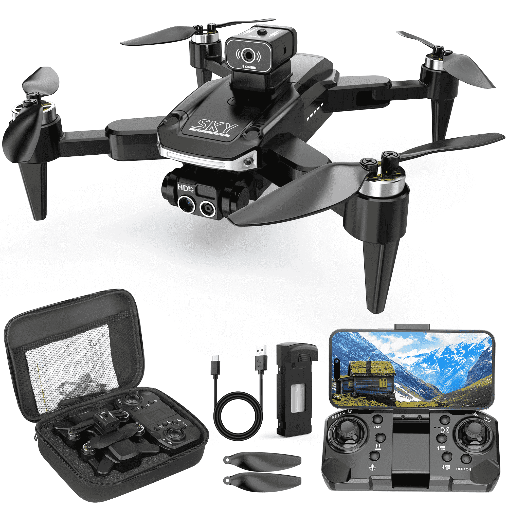 UUGEE RC Drone with Camera for Kids Adults, FPV RC Quadcopter Drones for Beginners, Foldable, 3D Flips,One Key Take off/Land,Christmas Birthday Gifts