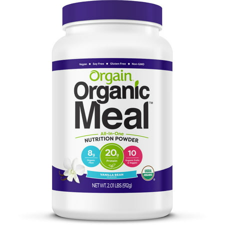 Orgain Organic Meal All-In-One Nutrition Vanilla Bean, 2.01 (Best Plant Based Meal Replacement Shakes)