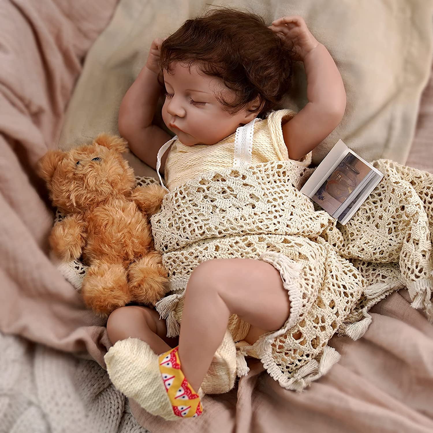 17in Realistic Reborn Baby Dolls Full Body Vinyl Silicone Baby Doll Newborn 
