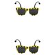 thumbnail image 2 of Jumpingount Tocado de fiesta con colgante para el pelo para Cosplay, aspecto , exquisito, multiusos con gafas, atractivo en forma de abeja Anteojos 2Conjunto, 2 of 6