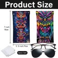 thumbnail image 2 of 2Pcs 2 Styles Owl Glasses Case Soft Sunglasses Bag PU Leather Portable Waterproof Slim Squeeze Animal Eyeglasses Goggles, 2 of 6