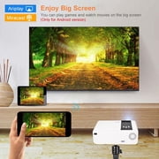 VicTsing Support HD 1080P Mini Projector 2800LM LED Android Projector Video Home Cinema 3D HDMI Movie Game Projector Home Theater