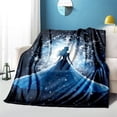 thumbnail image 5 of Girls In The Ice World Pattern Print Flannel Throw Blanket, 5 of 8