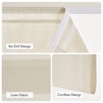 thumbnail image 4 of NICETOWN Roman Shades for Window, Thick Linen Farmhouse Magnetic No Drill Cordless Blinds, Light Filtering Door Curtain for Bedroom Living Room, Natural, 26"x69", 1 Panel, 4 of 8