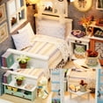 thumbnail image 4 of TuKIIE DIY Miniature Dollhouse Kit, 1:24 Scale Wooden Mini Doll House Accessories with Furniture for Kids Teens Adults(Forest Times), 4 of 5