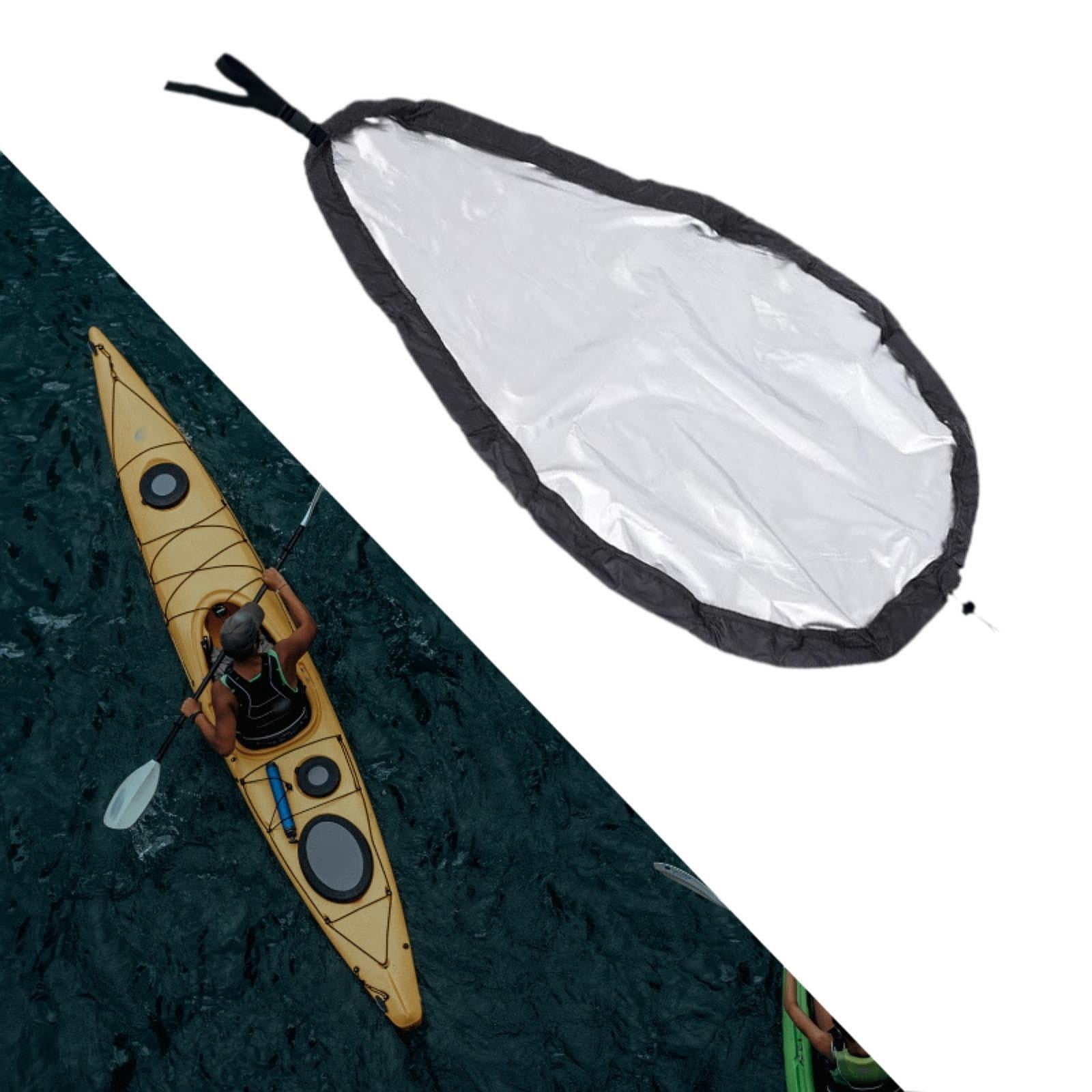 Baoblaze Kayak Cockpit Cover Canoe Cockpit Protection Portable Seal Cockpit Protector Argent