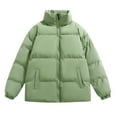 thumbnail image 2 of FDGIU Men's Puffer Jacket - Stand Collar Winter Thickened Quilted Parka, Warm Lightweight Cold Weather Coat, Multiple Colors, 2 of 3