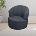 thumbnail image 5 of GUENG High Stretch Swivel Barrel Chair Cover, Jacquard Round Armchair Slipcover(Color : 01, Size : 1PCS), 5 of 17