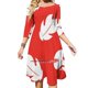 thumbnail image 1 of El vestido de cuello cuadrado con flores de Lilo Vestidos estampados lindos y sueltos Vestido elegante para fiesta en la playa Lilo and Bound Dinseyland World, 1 of 6