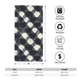 thumbnail image 2 of Polyester Long Towel Multi-Size Water Absorption Good Bright Fluffy Soft For Bathroom Swimming Pool Beach Outdoor Travel Darkgray Checked Hand-Drawn Sketch_1, 2 of 8