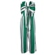 thumbnail image 5 of Causal rayas frente sin pierna ancha pantalones mameluco para mujer S S Hugo del mono del hombro, 5 of 10