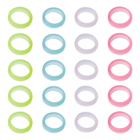 

Frcolor 20Pcs Resin Glowing Finger Rings Decorations Jewelry Accessory Party Ornaments