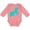 Mauve, variant on Inktastic Aqua Unicorn Boys or Girls Long Sleeve Baby Bodysuit