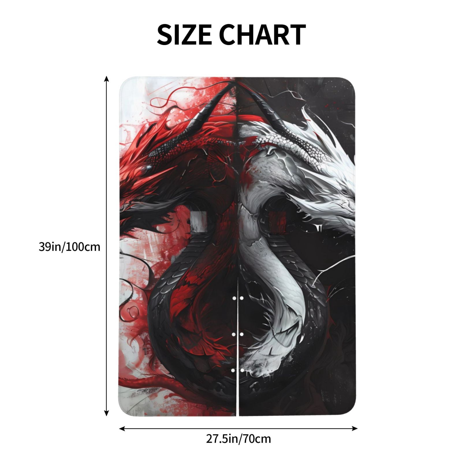 Naloa Cool Black And White Dragon Baby Car Seat Cover, Breathable Baby Carrier Cover, Multiuse Baby Carrier Cover & Nursing Breastfeeding Cover