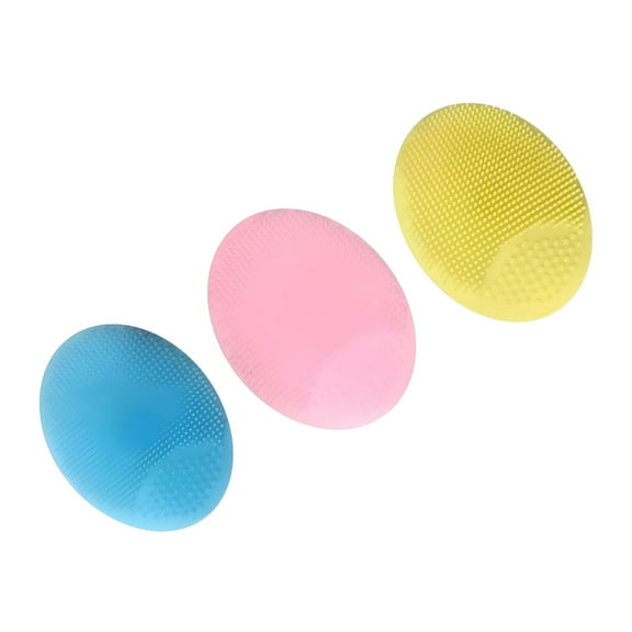 RAGUPEL Face Scrubber, 3 Pack Silicone Face Scrubbers Exfoliator Brush, Facial Cleansing Brush Pad Scrub Scrubby Pore Removing for Deep Cleaning Skin Care