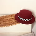 thumbnail image 2 of Txlixc Fedora para niños con correas a cuadros Txlixc  moda, 2 of 4