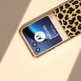 thumbnail image 3 of SaniMore for Motorola Razr 40 Ultra (6.9" 2023) Case, Slim Lightweight Cover for Women Girls, Shockproof Anti-Scratches Slitter Bling Diamond PU Leather Shockproof Plating Bumper, Leopard, 3 of 6