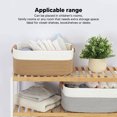 thumbnail image 3 of Cotton Rope Basket Woven Large Capacity Bedroom Multifunction Rope Woven Blanket Basket With Handle For Laundry Toy Organizing Desktop Cosmetic Storage Box, 3 of 8