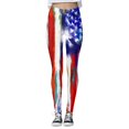 thumbnail image 1 of Gibobby Leggings Termicos Día la Independencia para las mujeres 4 julio Leggings Pantalones para yoga Correr Pilates Gimnasio Pantalones yoga（Rojo， XXXL), 1 of 5