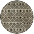 thumbnail image 2 of Unique Loom Outdoor Trellis Collection Area Rug - Dalyan (7' 10" Round Black/Natural), 2 of 9