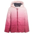 thumbnail image 1 of Calvin Klein Girls Glacial Puffer Jacket, FA21 Ombre Soft Pink, 4, 1 of 2