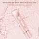 thumbnail image 4 of 2-i-1 Bikini Trimmer för Kvinnor - Vattentät Elektrisk Rakapparat Typ-C Rosa-XF12-, 4 of 5