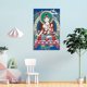 thumbnail image 4 of Póster de pintura tibetana Thangka Ushnisha Sita Tapatra, pintura sobre lienzo, arte de pared, póster de desplazamiento, impresión de imagen, decoración de paredes de sala de estar, carteles para el, 4 of 6