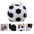 thumbnail image 2 of MasteelfCA Creative Stuffed Animal Storage Bean Bag Chair Football Pattern Storage Bag, 2 of 7