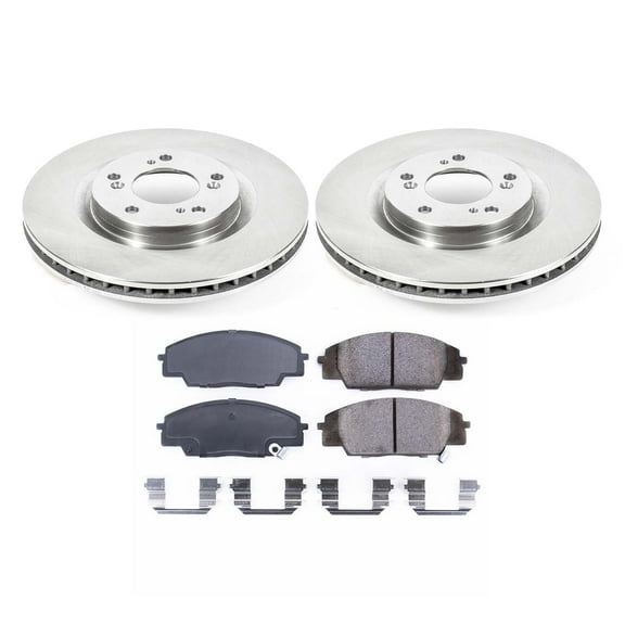Ultimate Brakes Front Ceramic Brake Pad and Rotor Kit with Hardware WM80735