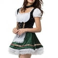 thumbnail image 3 of TopLLC Costume d'Oktoberfest pour Femmes, Costumes de Soubrette d'Halloween en Velours à Lacets, Robe d'Été pour Femmes, Robe Blanche, 3 of 6