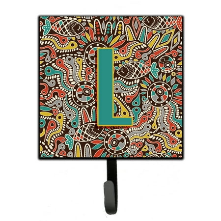 

Carolines Treasures CJ2013-LSH4 Letter L Retro Tribal Alphabet Initial Leash or Key Holder 7Hx4.25W multicolor